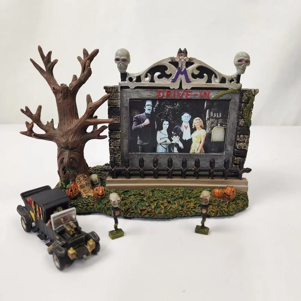 Hawthorne Village The Munsters Drive in Theater Plays Theme Working Halloween 04